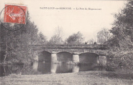 SAINT LOUP SUR SEMOUSE - LURE - HAUTE-SAÔNE - (70) - CPA DE 1908....LE PONT DE MAGNONCOURT - BEL AFFRANCHISSEMENT POST - Saint-Loup-sur-Semouse