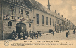 POPERINGE  KLOOSTER DER BENEDICTIJNER ZUSTER - KOSTELOOZE MEISJESSCHOOL       2 SCANS - Poperinge