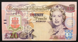 Gibraltar Gibilterra Venti Sterline  £ 20 20 Pounds Pick#31a Spl/sup LOTTO 289 - Gibraltar