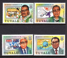 Tuvalu 1998 20th Anniversary Of Independence - SPECIMEN - Set MNH (SG 817-820) - Tuvalu