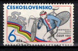 Tchécoslovaquie 1987 Mi 2895 (Yv 2707), Obliteré, Varieté Position 30/2 - Errors, Freaks & Oddities (EFO)