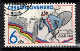 Tchécoslovaquie 1987 Mi 2895 (Yv 2707), Obliteré, Varieté Position 40/2 - Variétés Et Curiosités