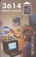 F290b - 09/1992 - MINITEL - 50 SC4 (diamètre Puce Du Verso Ø6) - 1992