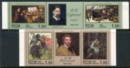 RUSSIA 1998 Surikov And Vasnetsov Anniversaries MNH / **  .  Michel 639-42 - Nuevos