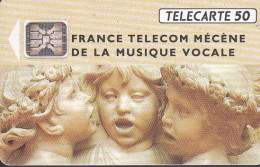 F291A - 10/1992 - MUSIQUE VOCALE - 50 SC5 (diamètre Puce Du Verso Ø6) - 1992