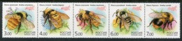 RUSSIA 2005 Bumblebees MNH / **.  Michel 1266-70 - Unused Stamps