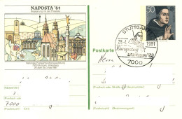 728  C.p. D'Allemagne Avec Timbre Europa CEPT 1980. Oblit. Temp. Concordante - Europe Stationery Postcard From Germany - 1980