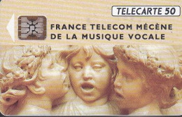 F291Aa - 10/1992 - MUSIQUE VOCALE - 50 SC5 (verso : N° Rouge) - 1992