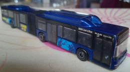 MAJORETTE: Double Bus MAN WORLD TRAVEL 1/110 - Autocarri, Autobus E Costruzione