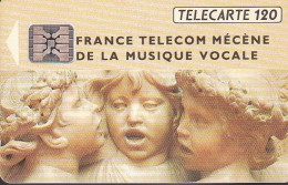 F292a - 10/1992 - MUSIQUE VOCALE - 50 SC4 (verso : N° Rouge) (brillante) - 1992