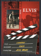 Palau Block 1v 2010 75th Birthday Elvis Presley Elvis In The Movies Jess Wade Charro 1969 MNH - Elvis Presley