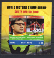 Tuvalu Block 2v 2010 World Football Championship South Africa - Paraguay Gerardo Martino - Roque Santa Cruz MNH - 2010 – Zuid-Afrika