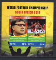 Tuvalu Block 2v 2010 World Football Championship South Africa - Paraguay Gerardo Martino - Roque Santa Cruz MNH - 2010 – África Del Sur