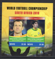 Tuvalu Block 2v 2010 World Football Championship South Africa - Brazil Dunga - Kaka MNH - 2010 – South Africa