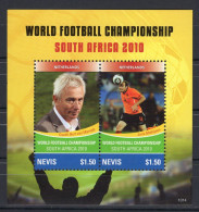 Tuvalu Block 2v 2010 World Football Championship South Africa - Netherlands Bert Van Marwijk - Joris Mathijsen MNH - 2010 – Afrique Du Sud