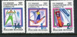 RUSSIA 1992 Winter Olympics  MNH / **  Michel 220-22 - Unused Stamps