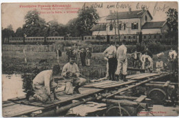 Frontière Franco Allemande , Troupe Du Génie Construisant Un Pont - Nomeny