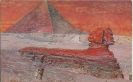 THE SPHINX AND THE PYRAMIDE OF CHEOPS - Sphynx