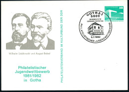 RDA - Entier Postal Privé / DDR - Ganzsachen Mi.Nr. PP 18 - C2/007 SSt Gotha 5-7-1982 - Privatpostkarten - Gebraucht