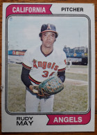 Rudy May Card. California Angels. - 1970-1979