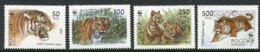 RUSSIA 1993 Amur Tigers Singlesk MNH / **. .  Michel 343-46 - Unused Stamps