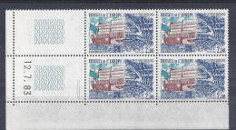 SERVICE N° 78 - Bloc De 4 COIN DATE - NEUF SANS CHARNIERE - 12/7/83 - Officials