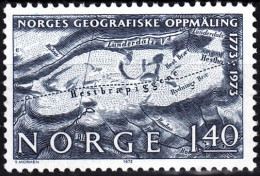 NORWAY 1973 Geographical Surveys - 200. Old Map. Short Set, MNH - Géographie