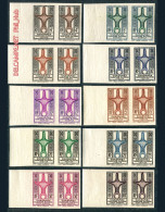 LIBYA 1949 IMPERFORATED Ghadames 10v (border Pairs MNH) *** BANK TRANSFER ONLY *** - Ongebruikt