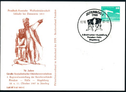 RDA - Entier Postal Privé / DDR - Ganzsachen Mi.Nr. PP 18 - D2/019 SSt Jüterbog 10-10-1987 - Postales Privados - Usados