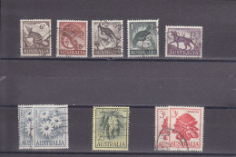 AUSTRALIA - O / FINE CANCELLED - 1959 / 1964 - FAUNA & FLORA  - Yv. 235A, 235B, 254, 255, 255A, 257, 258, 259 - Used Stamps