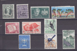 AUSTRALIA - O / FINE CANCELLED - 1959 / 1964 - QUEENSLAND, XMAS, CANBERRA, GAMES, EXPORT, BIRDS - Used Stamps