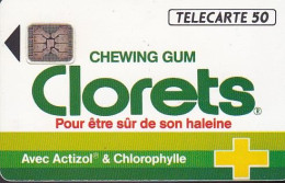 F298 - 11/1992 - CLORETS " Chewing Gum - 50 SC4 (diamètre Puce Du Verso Ø6) - 1992