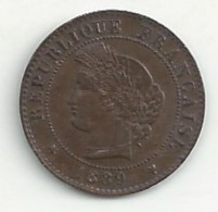 1 Centime - 1889 A - Cérès - TTB/SUP - 1 Centime