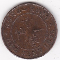Hong Kong . 1 Cent 1875 . Victoria. Bronze . KM# 4.1 - Hongkong