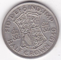 Grande Bretagne. Half Crown 1940 . George VI, En Argent , KM# 856,  - K. 1/2 Crown