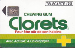 F299 - 11/1992 - CLORETS " Chewing Gum - 120 SC4 (diamètre Puce Du Verso Ø6) - 1992