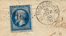 1865 LAC Timbre Empire Oblit. Gr. Ch. 3162 La Roche Derrien Cotes D’Armor > PetitHomme  Fonderie Du Légué Près St Brieux - 1849-1876: Periodo Clásico