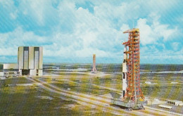 Apollo 4 Rocket Saturn V On Moving Launch Pad At JFK Space Center, C1960s Vintage Postcard - Espace