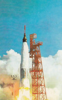 Mercury Atlas Rocket Launch 'Friendship 7' Carrying John Glenn1962, Cape Canaveral C1960s Vintage Postcard - Espace