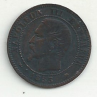 2 Centimes - 1853 Petit D - Napoléon III - TB/TTB - 2 Centimes