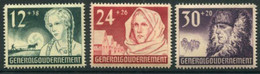 GENERAL GOVERNMENT 1940  1st Anniversary LHM / *   Michel 56-58 - Governo Generale