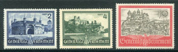 GENERAL GOVERNMENT 1941 Buildings  MNH / **   Michel 63-65 - Algemene Overheid