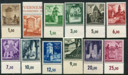 GENERAL GOVERNMENT 1940 Buildings Definitive Set Of 12 MNH / **.  Michel 40-51 - Governo Generale