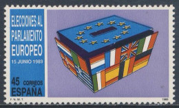 Spain Espana 1989 Mi 2894 YT 2628 Sc 2603 SG 3020 ** 3. Direktwahlen Eur. Parlament / Eur. Parliament Elections - European Community