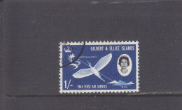 GILBERT & ELLICE ISLANDS - O / FINE CANCELLED - 1964 - QEII & FIRST AIR SERVICE - BIRD - Yv. 78 - Mi. 78 - Islas Gilbert Y Ellice (...-1979)