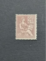 Yvert 113 ** Neuf Avec Gomme Calves - 1898-1900 Sage (Type III)