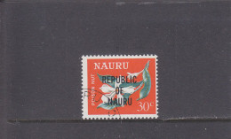 NAURU - O / FINE CANCELLED - 1968 - FLOWERS - OVERPRINT REPUBLIC - Yv. 79 - Mi. 79 - Nauru