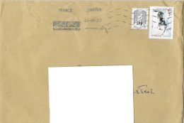 France, Curiosité, Affranchissement Mixte France + St Pierre Et Miquelon, Sur Lettre Non Taxée (2023) - Storia Postale