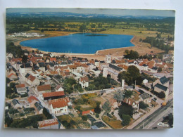 CPA LA MELE SUR SARTHE VUE PANORAMIQUE AERIENNE LE LAC ET SA PLAGE - Le Mêle-sur-Sarthe