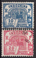 INDOCHINE Timbres-Taxe N°52 & 54 Oblitérés TB Cote : 3€75 - Strafport